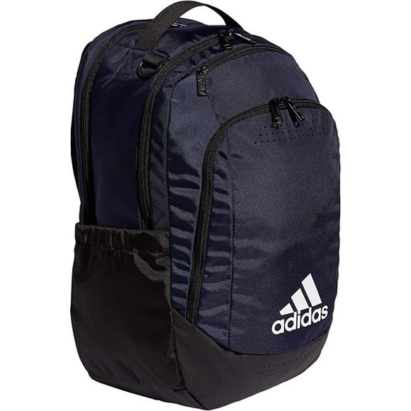 Adidas Defender Team Sports Backpack, Black/Blue, One Size Bag #842